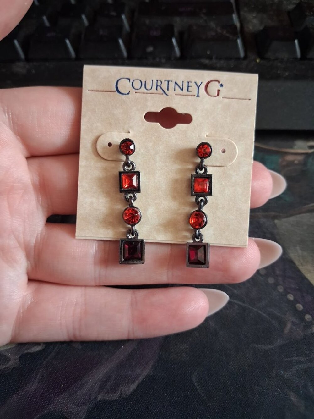 Courtney G dangle earrings